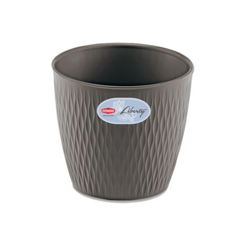 Puķu pods Liberty Ø16x15cm pelēks Puķu pods Liberty Ø16x15cm pelēks