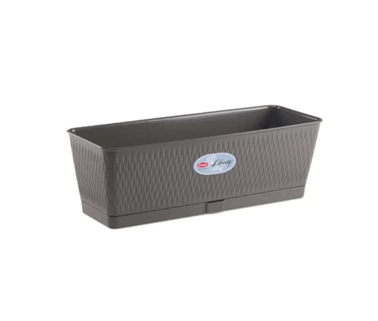 Цветочный ящик Liberty 50x18x16см серый Цветочный ящик Liberty 50x18x16см серый