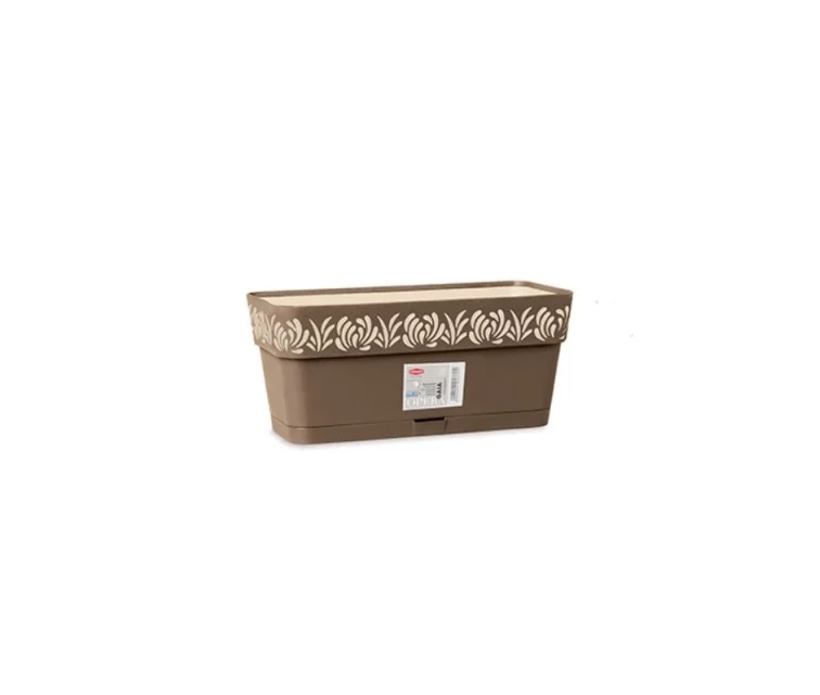 Lillekapp koos kandikuga Gaia 30x13x12cm pruun Lillekapp koos kandikuga Gaia 30x13x12cm pruun