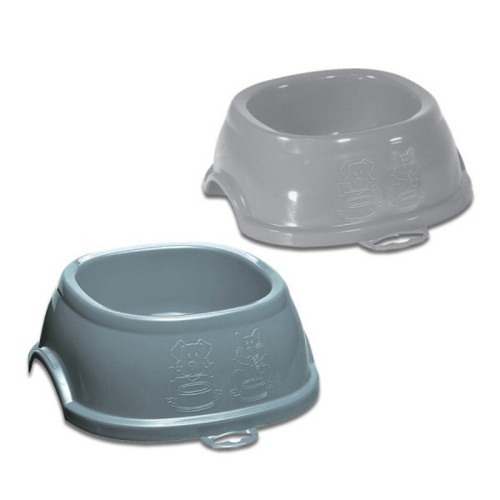 Barības bļoda Break 1 0,4L 17x17x6cm asorti pelēka/zila Barības bļoda Break 1 0,4L 17x17x6cm asorti pelēka/zila