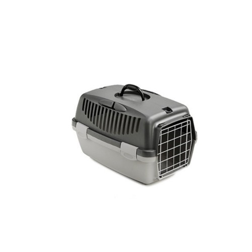 Transportēšanas būris Gulliver 1 ar metāla durvīm 48x32x31cm tumši pelēks/gaiši pelēks Transportēšanas būris Gulliver 1 ar metāla durvīm 48x32x31cm tumši pelēks/gaiši pelēks