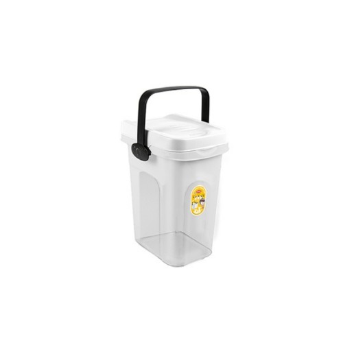 Container for pet food storage 2.5kg 7L 23x19x31cm transparent/white