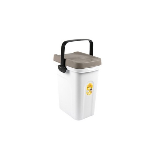 Container for pet food storage 2.5kg 7L 23x19x31cm white/light gray