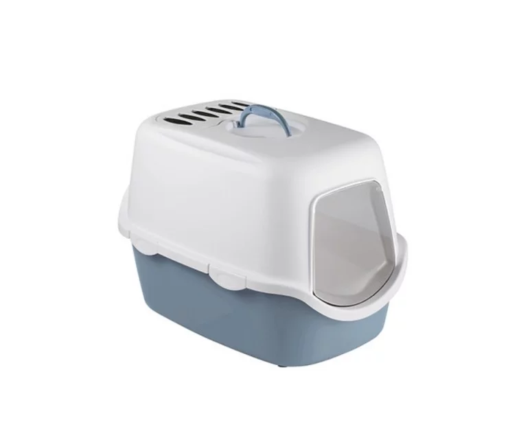 Cat toilet closed Cathy Filter 56x40x40cm white/blue Cat toilet closed Cathy Filter 56x40x40cm white/blue
