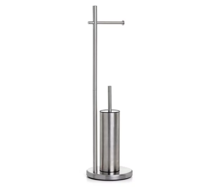 Toilet paper and toilet brush holder Satin stainless steel Toilet paper and toilet brush holder Satin stainless steel