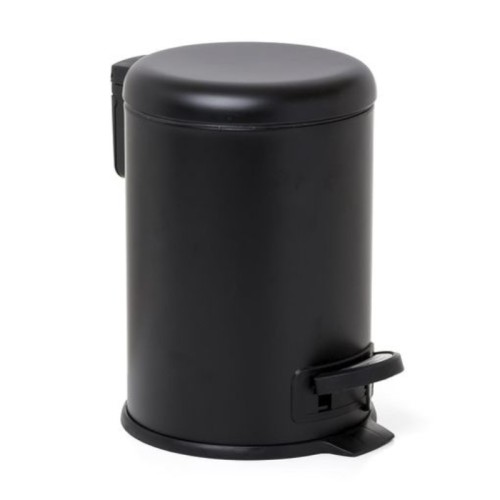 Pedal bucket 3L Nordic stainless steel/black
