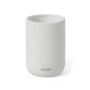 Toothbrush container Soft ceramic, white