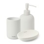 Container for liquid soap Soft ceramic, white