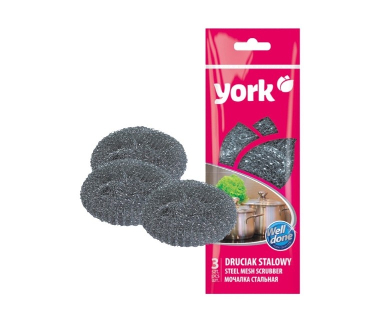 Steel mesh scrub 3 pcs.