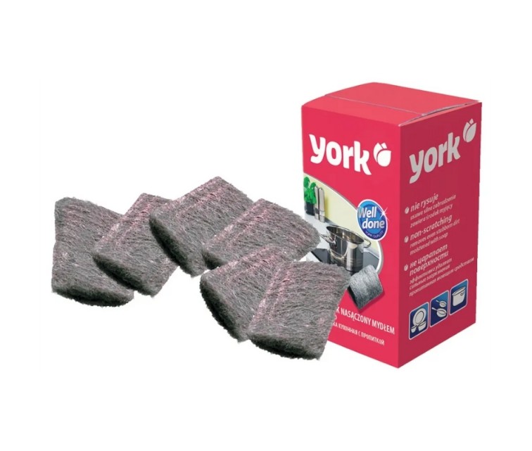 Steel wool with soap 6 pcs.