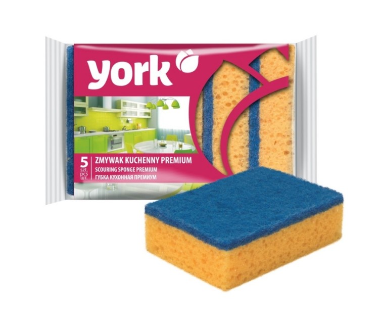 Sūklis trauku mazgāšanai PREMIUM 5 gab.