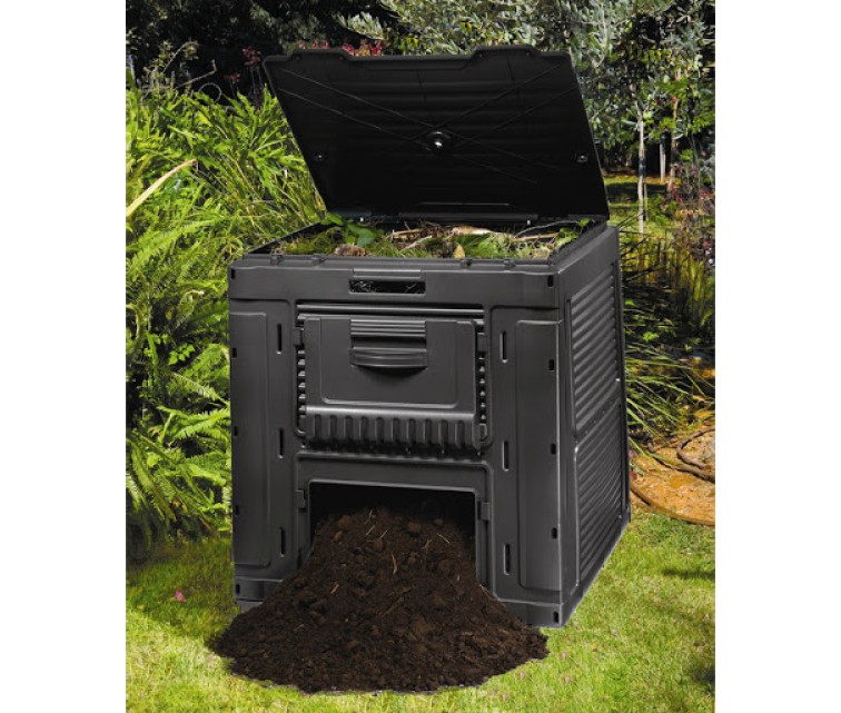 Komposta kaste E-Composter With Base 470L melna Komposta kaste E-Composter With Base 470L melna