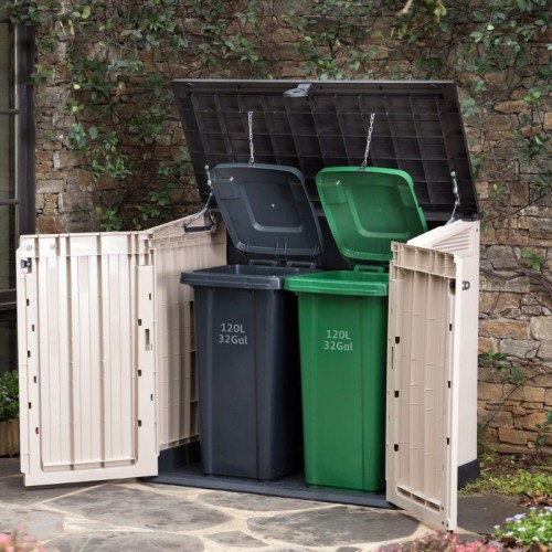 Outdoor waste bins