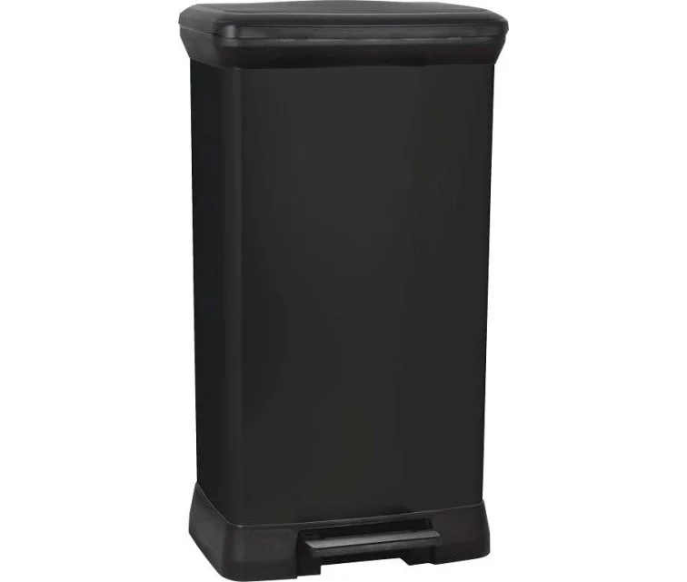 Prügikast pedaaliga Deco Bin, metalliseeritud, 50 л, must Prügikast pedaaliga Deco Bin, metalliseeritud, 50 л, must