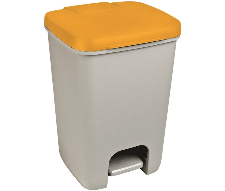 Pedal Bucket Essentials 20L grey/yellow