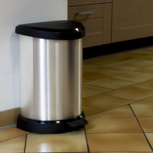 Pedāļspainis metalizēts Deco Bin 15L sudraba  Pedāļspainis metalizēts Deco Bin 15L sudraba