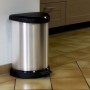 Pedal bucket Deco Bin 15L silver