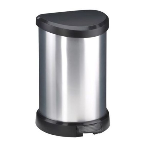 Pedāļspainis metalizēts Deco Bin 15L sudraba  Pedāļspainis metalizēts Deco Bin 15L sudraba