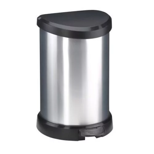 Prügikast Curver Deco Pedal, 20L, hõbedane