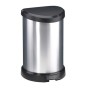 Pedal bucket Deco Bin 15L silver