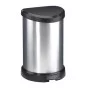 Prügikast Curver Deco Pedal, 20L, hõbedane Prügikast Curver Deco Pedal, 20L, hõbedane