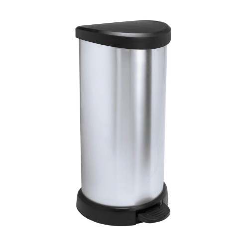 Pedāļspainis metalizēts Deco Bin 40L sudraba Pedāļspainis metalizēts Deco Bin 40L sudraba