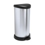 Pedal bucket Deco Bin 40L silver