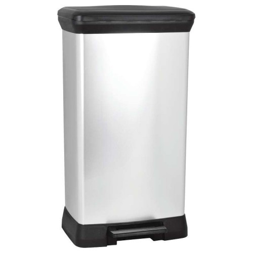 Pedāļspainis metalizēts Deco Bin 50L sudraba  Pedāļspainis metalizēts Deco Bin 50L sudraba