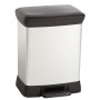 Pedal bucket Deco Bin 30L silver