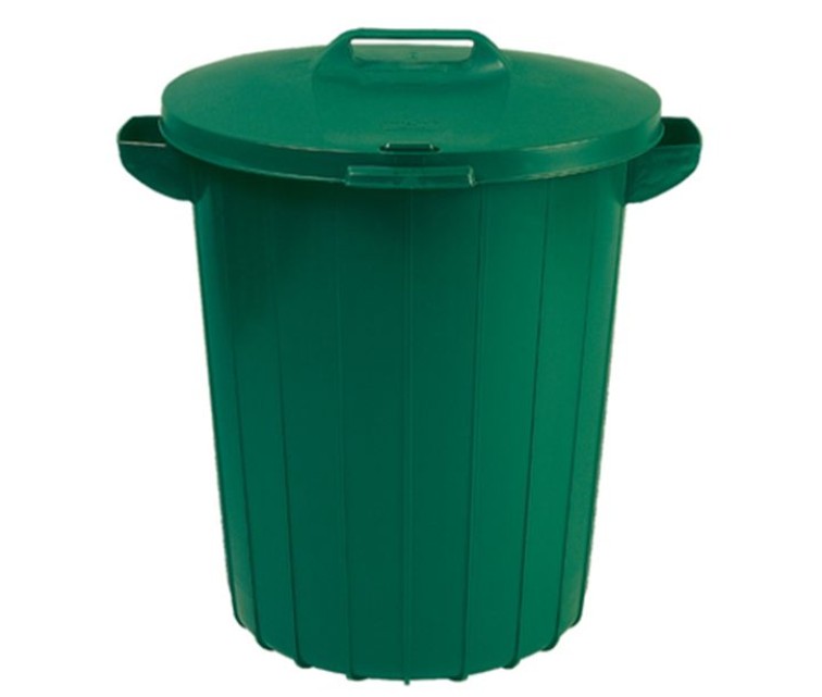 Waste bin 90L green