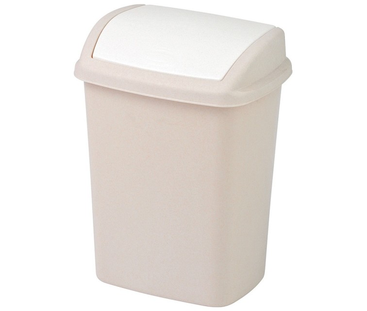 Waste bucket Dominik 25L 36,5x29,1x48cm beige