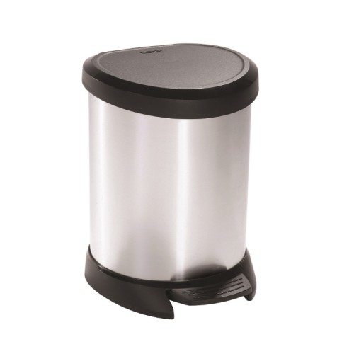 Pedāļspainis metalizēts Deco Bin 5L (sudraba) Pedāļspainis metalizēts Deco Bin 5L (sudraba)