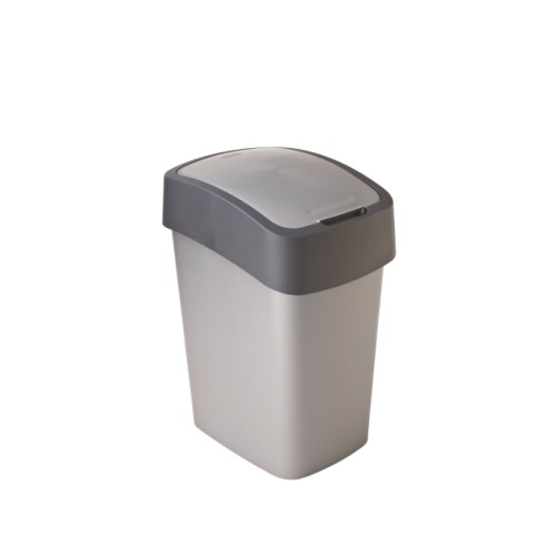 Atkritumu spainis Flip Bin 25L sudraba/pelēks  Atkritumu spainis Flip Bin 25L sudraba/pelēks