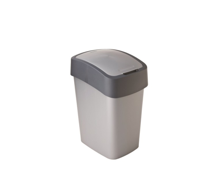 Waste bucket Flip Bin 25L silver/grey