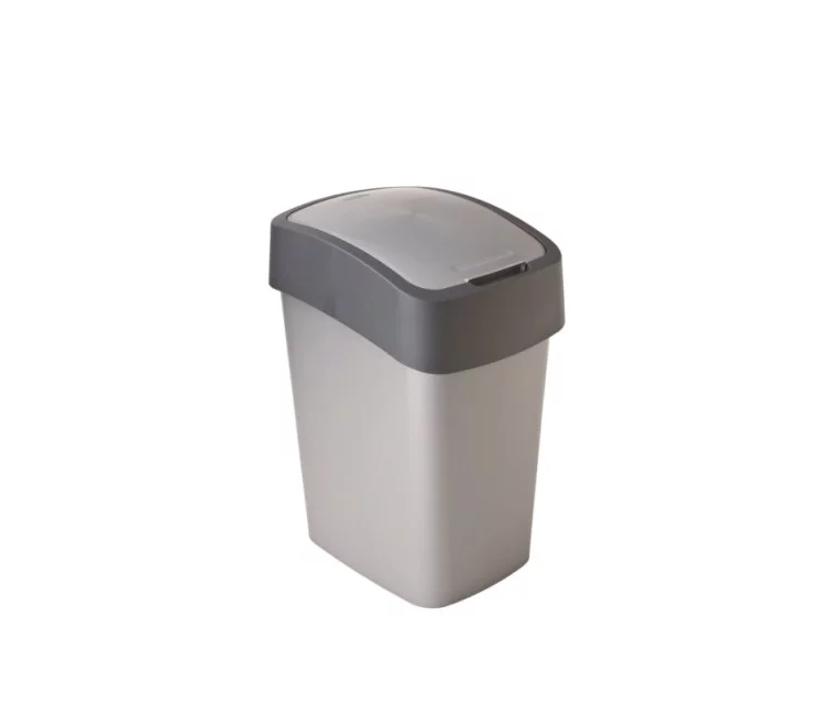 Waste bucket Flip Bin 25L silver/grey