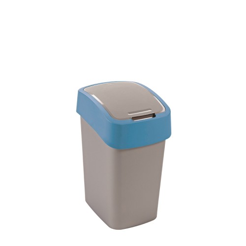 Atkritumu spainis Flip Bin 25L sudraba/zils  Atkritumu spainis Flip Bin 25L sudraba/zils