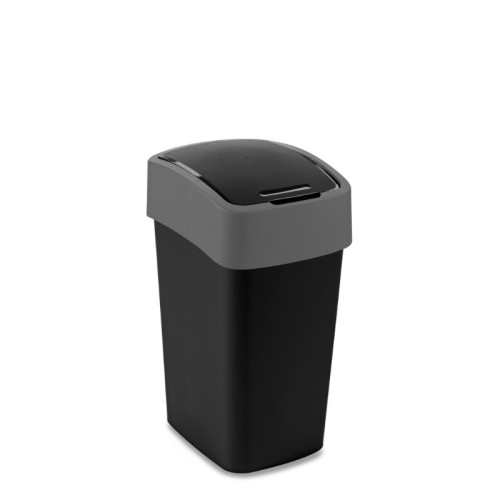Waste bucket Flip Bin 25L black/silver