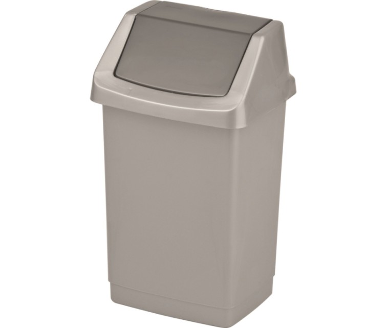 Click-it waste bucket 9L 22,9x18,9x38,1cm silver