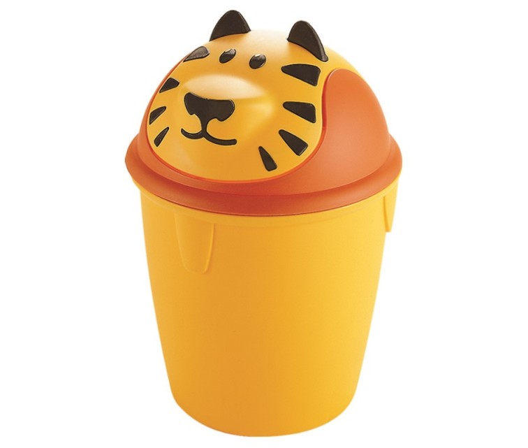 Waste bucket Tiger Ø26,5x38,5cm yellow