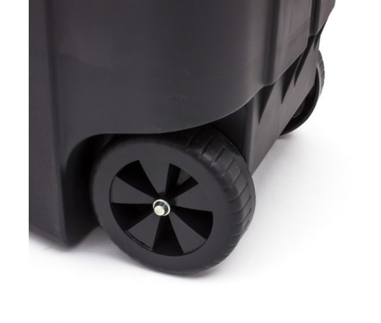 Wheeled bin 110L black/yellow