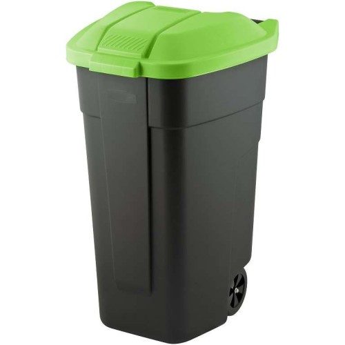 Wheeled bin 110L black/green