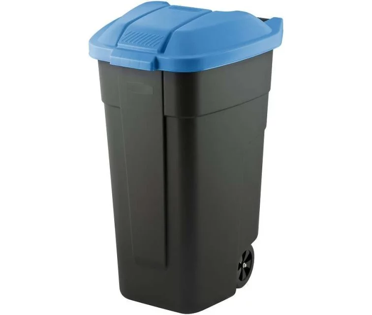 Wheeled bin 110L black/blue Wheeled bin 110L black/blue