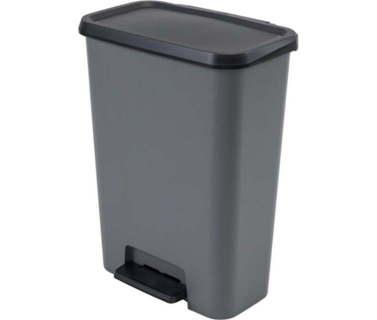 Compatta Duo 23+23L dark grey/black Pedal bin