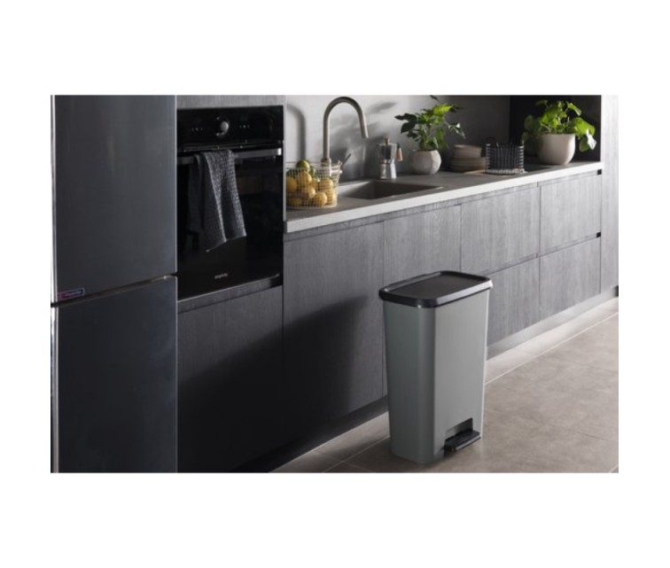 Compatta Duo 23+23L dark grey/black Pedal bin