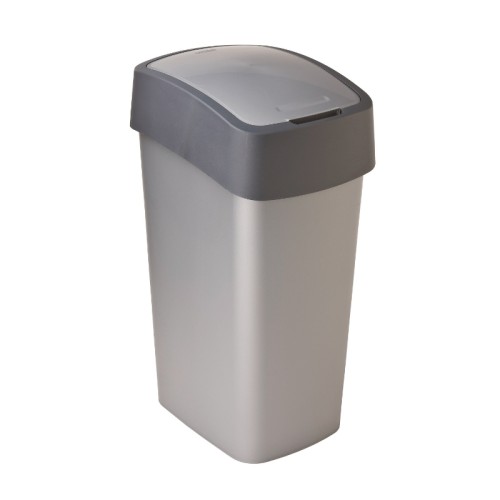 Мусорное ведро  Flip Bin 45л серебряный/серый Мусорное ведро  Flip Bin 45л серебряный/серый