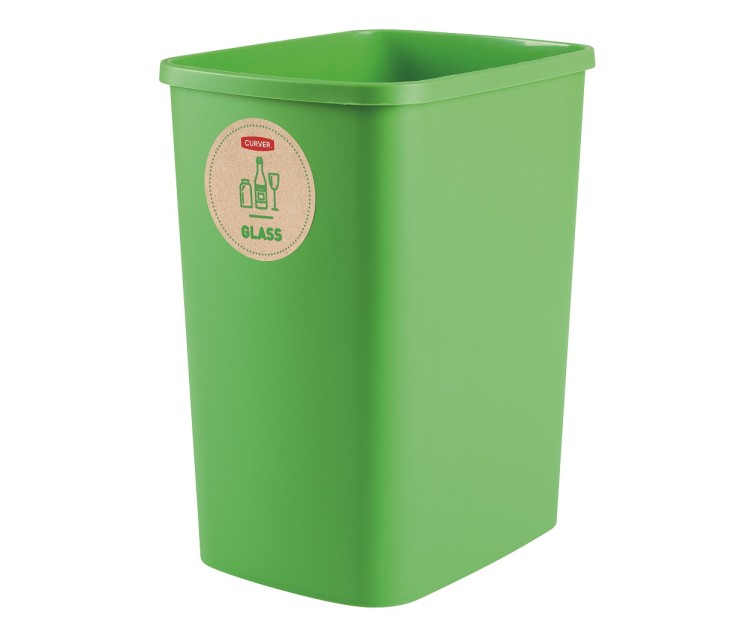 Комплект мусорников, без крышки Deco Flip Bin 3x25L синий / зеленый / желтый