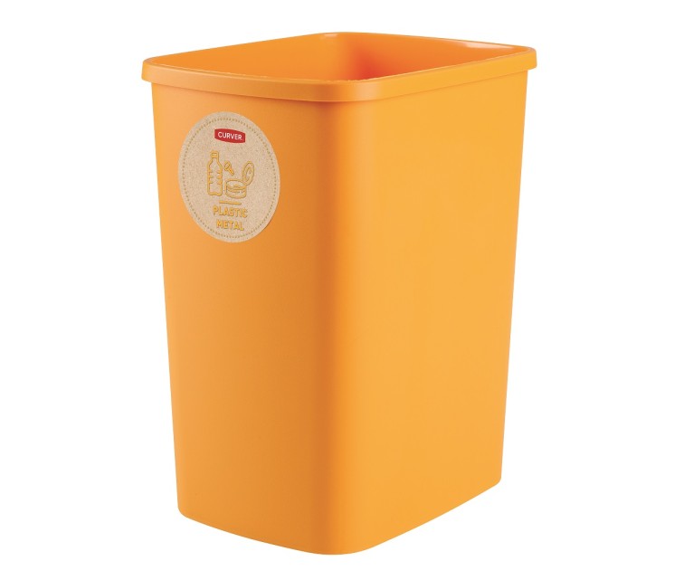 Комплект мусорников, без крышки Deco Flip Bin 3x25L синий / зеленый / желтый