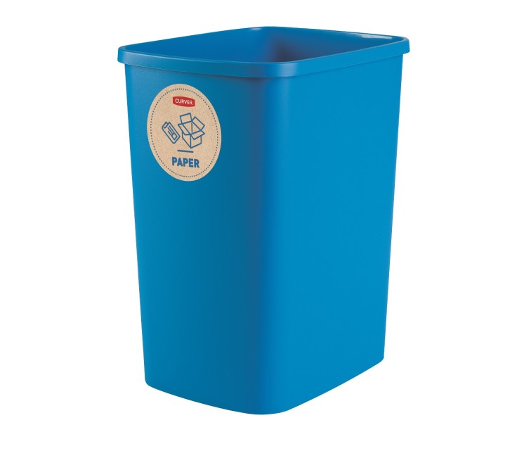 Set of waste buckets without lid Deco Flip Bin 3x25L blue/green/yellow