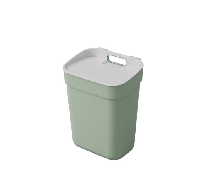 Atkritumu tvertne Ready To Collect 10L zaļa/gaiši pelēka