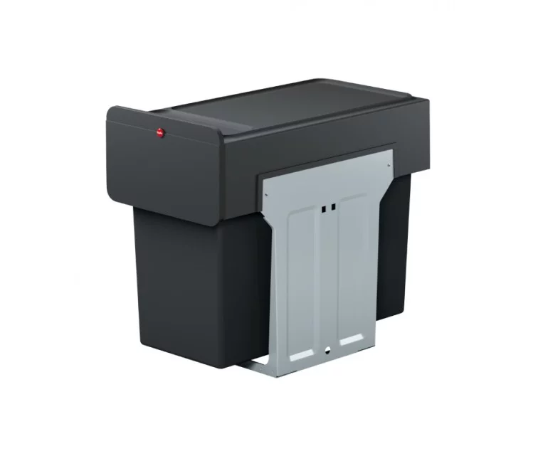 Atkritumu šķirošanas sistēma iebūvējamā EcoLine Design L / 2x14L / melna Atkritumu šķirošanas sistēma iebūvējamā EcoLine Design L / 2x14L / melna